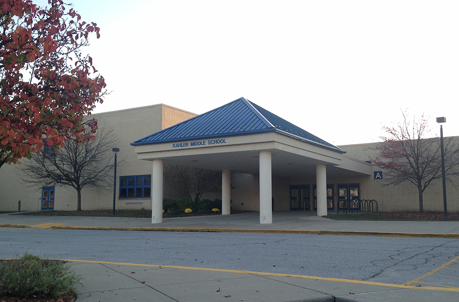 kahler Kahler Middle School front entrance